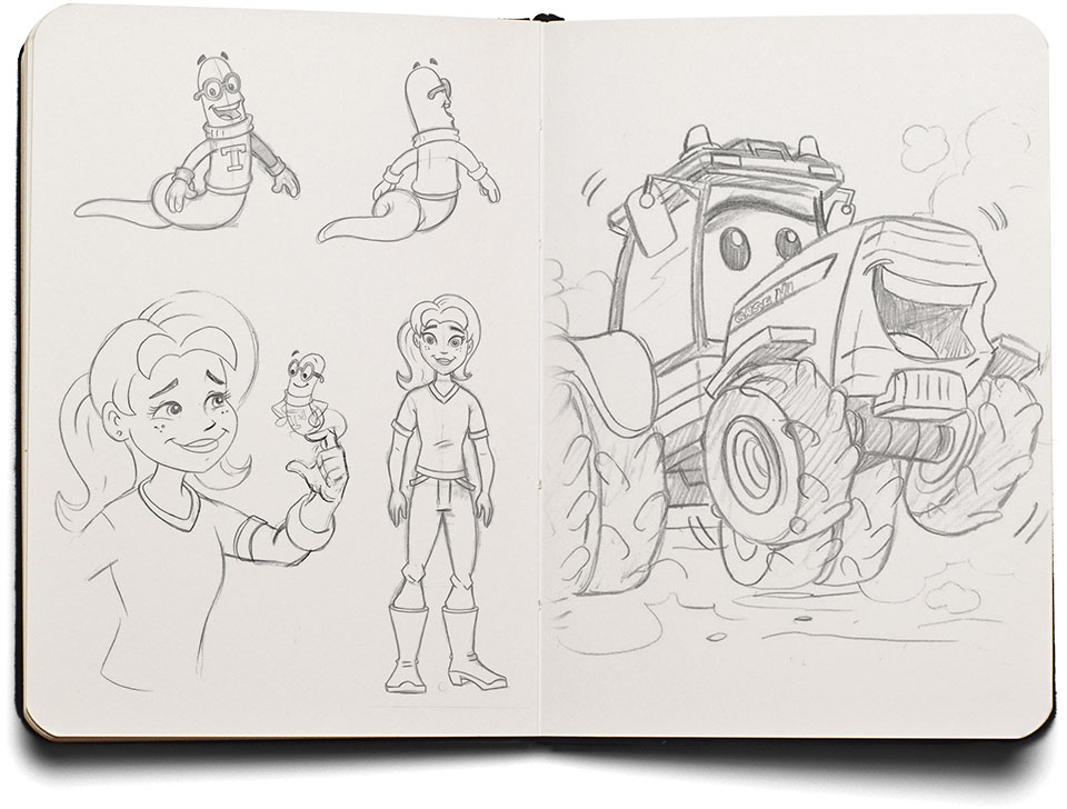 Case IH for Kids sketches