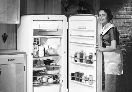 Vintage Case IH refrigerator photo