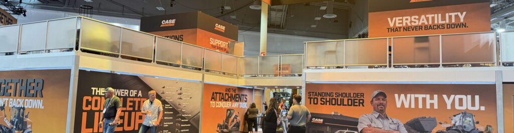 CASE CONEXPO trade show booth