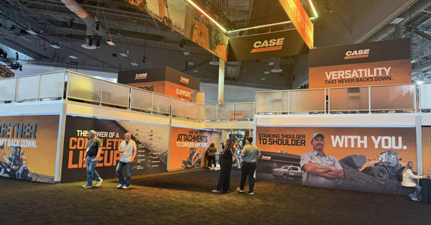CASE CONEXPO trade show booth